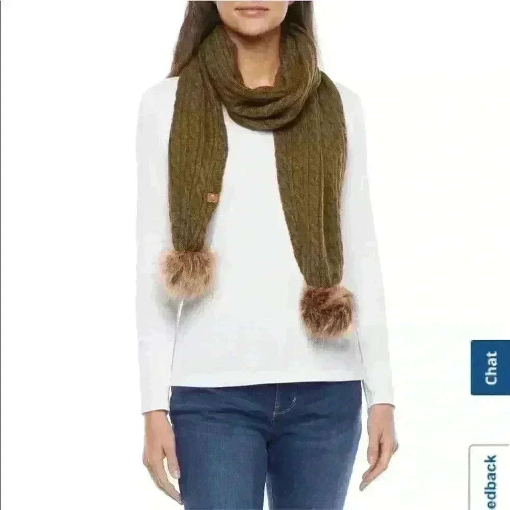 Frye And Co Cable Cold Weather Scarf